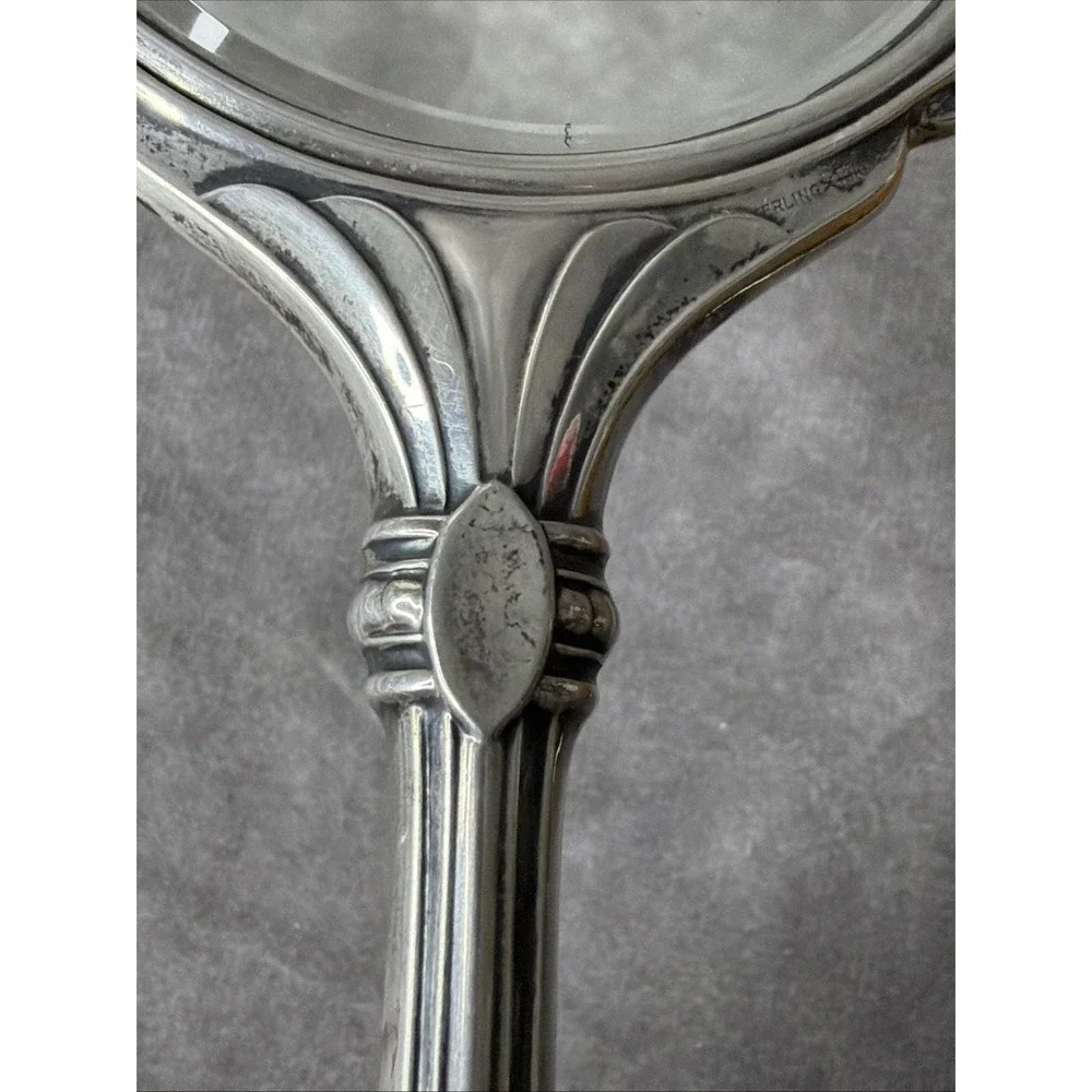 VINTAGE WEBSTER STERLING SILVER 925 WOMENS BRUSH & MIRROR SET 420 GRAMS
